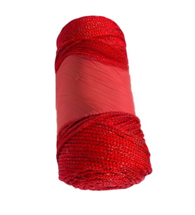 Makrome İpi 3mm Polyester Kırmızı Simli