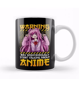 Cute May Spontaneously Start Talking About Anime Kupa Bardak Porselen