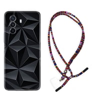 Huawei Nova Y70 Y90 Nova 9 SE  Kılıf Boyun Asklı Rasta Silikon Prizmalar 1782