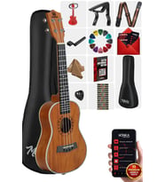 Maxword MU-24 PRO Yüksek Kaliteli Maun Concert Ukulele Seti