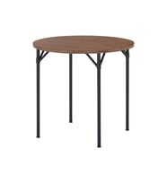 Yuvarlak mutfak masası, çam-kahverengi vernikli, 2 kişilik, 80 cm
