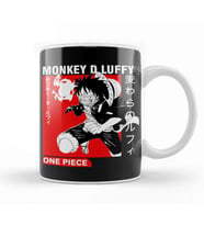 One Piece Monkey D Luffy 05 Kupa Bardak Porselen