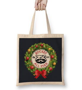 Christmas All Star Rocket Raccoon Guardians Of The Galaxy Wreath Bez Çanta Uzun Saplı