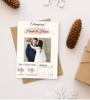 BK Gift Kişiye Özel Fotoğraflı Düğün Davetiyesi Model 35 (100Adet)