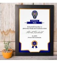 Kişiye Özel Yılın Polisi Sertifikası