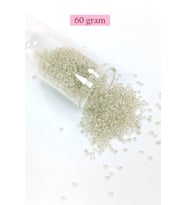 Dökme Cam Kum Boncuk (11/0) 2 mm - 60 Gram - Şeffaf - BNC069