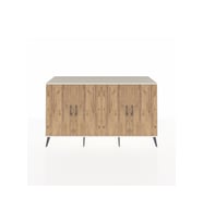 Kronos Konsol 6 Raflı 4 Kapaklı 176x59x99 Aytaşı-Çam/Antrasit