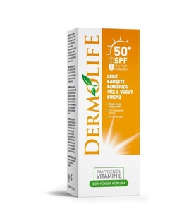 Dermolife Spf50 Leke Karşıtı Koruyucu Yüz Ve Vücut Kremi 100 ml