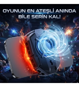 Telefon Soğutucu Fan - Maksimum FPS, Donma ve Kasma Yok, Süper Sessiz,