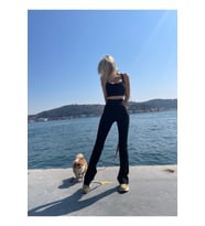 Clara Siyah İspanyol Paça Tayt
