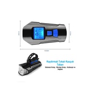 Bisiklet LCD Hız Gösterge Km Ekranı Su Geçirmez Şarjlı Led Işık 4 Mod Işık Korna 6 Mod Ses 3 in 1
