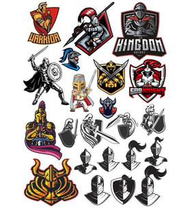 Şövalye Sticker Set 8 18 Parça Telefon, Tablet, Defter, Laptop Sticker
