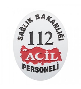 Sağlık Bakanlığı 112 Acil Cüzdan Rozeti