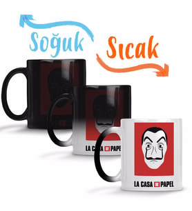 La Casa de Papel Sihirli Kupa Bardak Porselen
