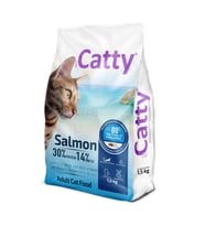 Catty Yetişkin Kedi Maması Somonlu 1,5 Kg (Beyaz)