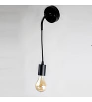 RİOLİGHT MODERN1,VİNTAGE1,RUSTİK1,SİYAH 1XE27 DUYLU METAL DUVAR APLİK