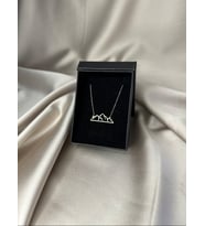 Kişiye Özel 925 Ayar Gümüş Dağ Model Kolye