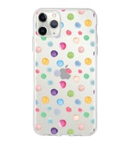 PrintiFy Apple  iPhone 11 Pro ile Uyumlu 1mm Slim Fit Water Color 6 Baskılı Şeffaf  Kılıf