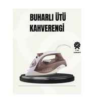 Buharlı Ütü 2200W Seramik Taban 300 ml Kahverengi Dikey Ütüleme - AYST1086-5480