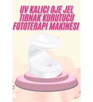 Mulvxkrg Krg02 Mini Taşınabilir Kalıcı Oje Jel Tırnak Kurutucu Fototerapi Makinesi (Mulvix)