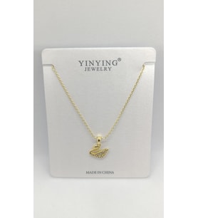 Odette Gold Renk Taşlı Kuğu Çıtır Kolye (40+5 cm)