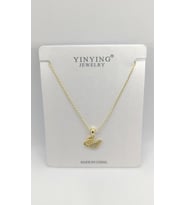 Odette Gold Renk Taşlı Kuğu Çıtır Kolye (40+5 cm)