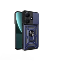 Infinix Hot 30i Uyumlu Kılıf Magnetik Standlı Kamera Korumalı Zore Sürgülü Vega Kapak