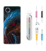 Huawei Nova Y70 Y90 Nova 9 SE  Kılıf Kablo Koruma Spiral Silikon Şahin 1756