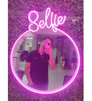 Selfie neon led ışıklı ayna (62x50cm)