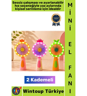 #Vantilatör Kompakt Taşınabilir Hafif Sessiz Çalışma Ev Ofis Seyahat Yaz Serinleme Sevimli Şık Tasar