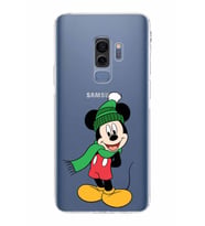 Samsung Galaxy S9 Plus  Kamera Korumalı Kapak Mickey Mouse Tasarımlı  Şeffaf Kılıf