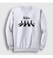 Presmono Unisex Beyaz Abbey Road The Beatles Sweatshirt 114028tt (Beyaz)