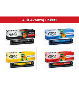 HP Color LaserJet Pro M254dw Muadil Toner - 4 Renk Set