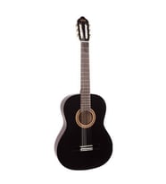 Valencia VC104TBK Klasik Gitar 4/4 (Siyah)  Sap Çelikli - Klasik Siyah - Başlangıç