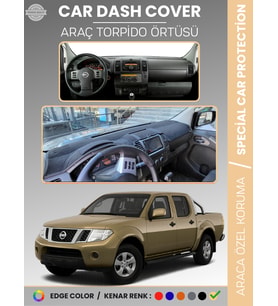 NISSAN NAVARA D40 (2005-2015) Torpido Örtüsü Panel Koruma Araca Özel UV Koruma Kaymaz Kolay Montaj
