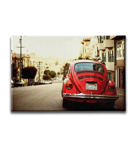 Kırmızı Vosvos Canvas Tablo ATY225