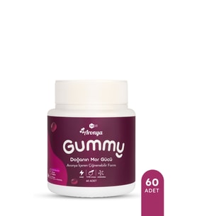 Mor Aronya Gummy-Şekersiz 60 Adet