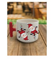 En Güzel Hediye Kırmızı T Kulp Yeni Yıl Komik Noel Baba Çay Fincan Modelleri