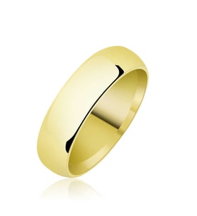 5 mm Düz Bombeli Gold Gümüş Alyans SL2011