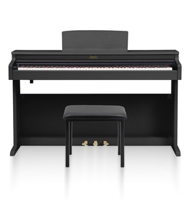 Jwin Sapphire SDP-380 Çekiç Aksiyonlu 88 Tuşlu Dijital Piyano + Tabure - Siyah