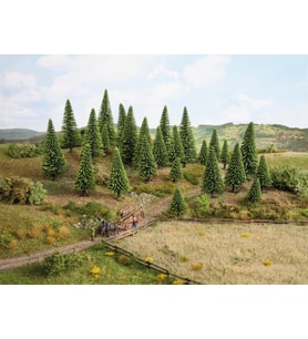 Noch 26825 Ladin Ağaçları, 25 Adet, 5-14 cm. Diorama Malzemesi