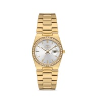 Ferro FL21596AWT-B Quartz Çelik Altın Rengi 30 mm Kadın Kol Saati