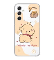 Samsung Galaxy A35 Uyumlu Winnie The Pooh Tasarımlı Şeffaf Telefon Kılıfı