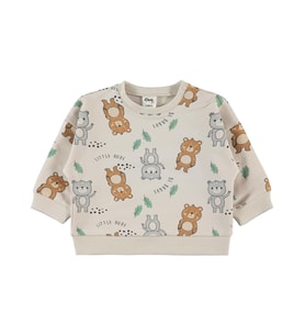 Civil Baby Ayıcıklar Empirme 6-18 Ay Sweatshirt - Fil Dişi
