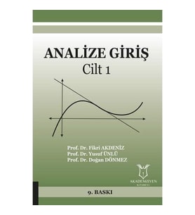 Analize Giriş Cilt 1 (Krem)