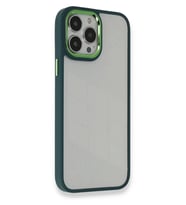 Newface Apple iPhone 14 Pro Max Kılıf Dora Kapak - Haki Yeşil
