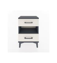 Arges Komodin Tek Raflı 2 Çekmeceli 44x30x64 Antrasit-Aytaşı