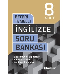 TUDEM YAYINLARI 8.SINIF LGS İNGİLİZCE BECERİ TEMELLİ SORU BANKASI