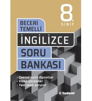 TUDEM YAYINLARI 8.SINIF LGS İNGİLİZCE BECERİ TEMELLİ SORU BANKASI