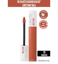 Super Stay Matte Ink Unnude Likit Mat Ruj - 75 Fighter - Kahverengi